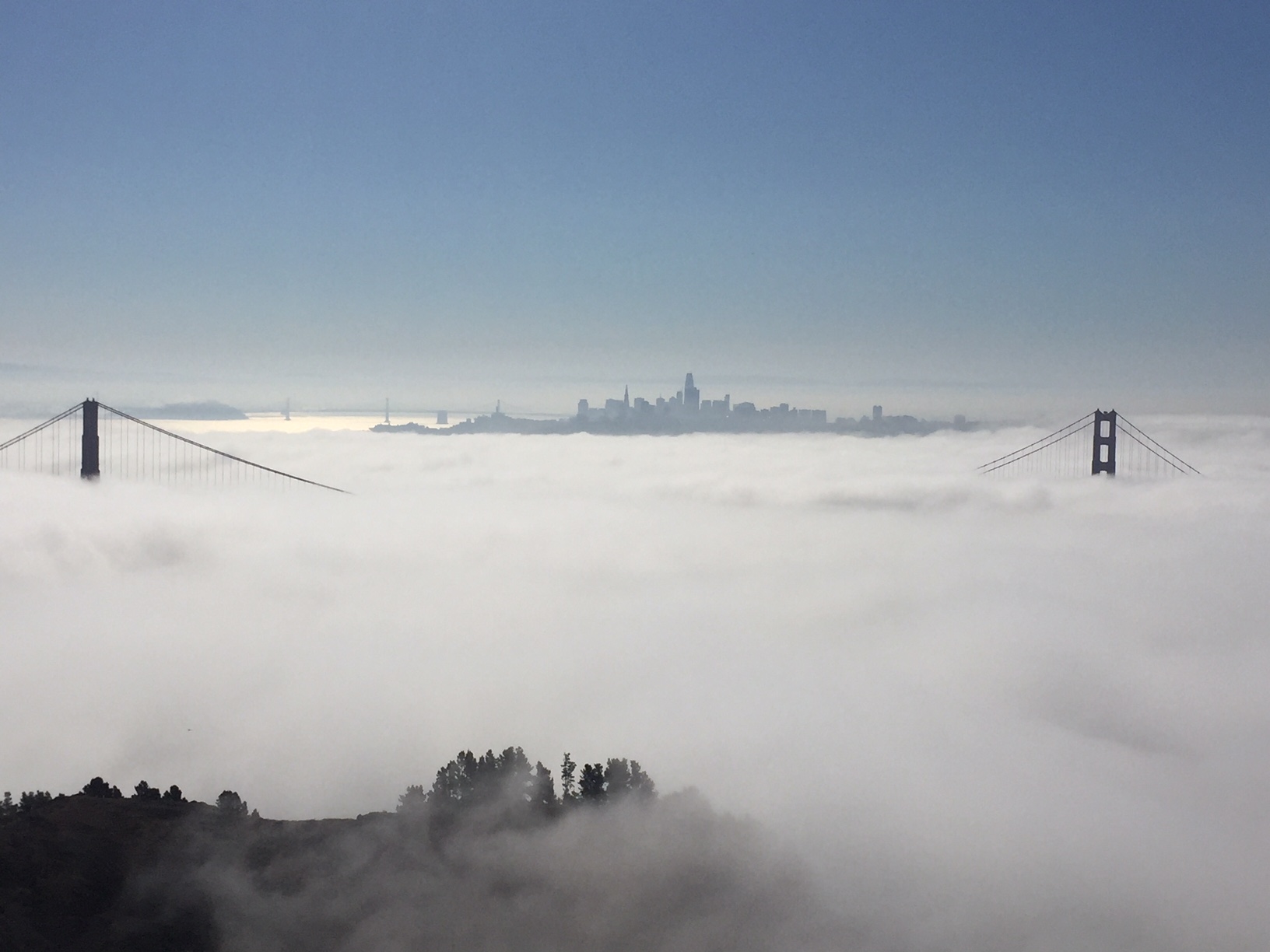 Golden Gate Bridge Floating